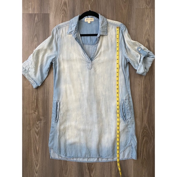 Anthropologie Cloth + Stone Women’s Denim Shirtdress - Picture 13 of 15